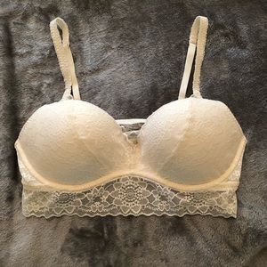 NWOT PINK Vic Sec racer back push-up bralette